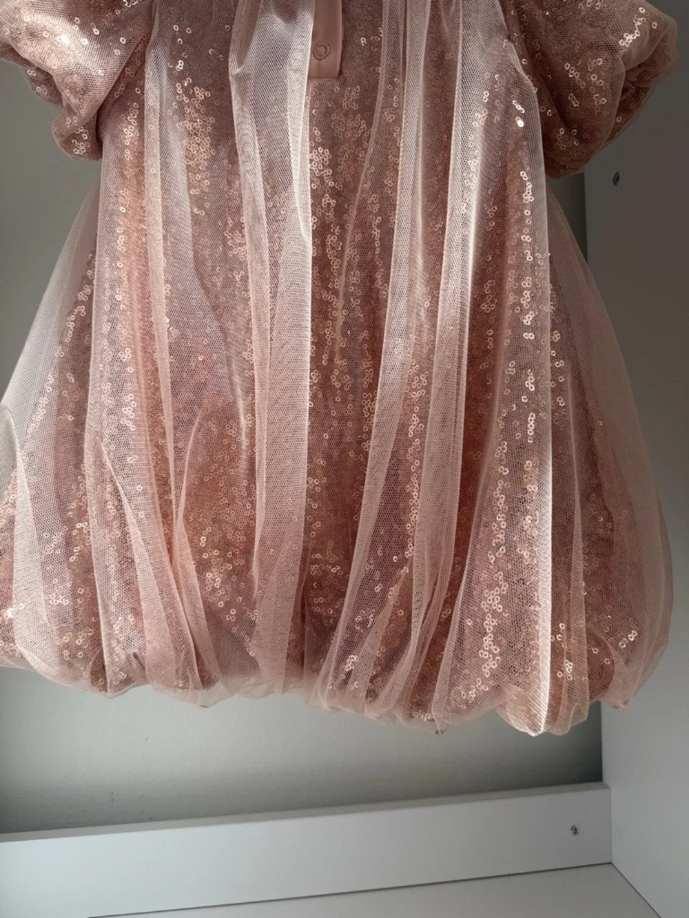 Sparkle Pink Sequin Tulle Kids Dress
